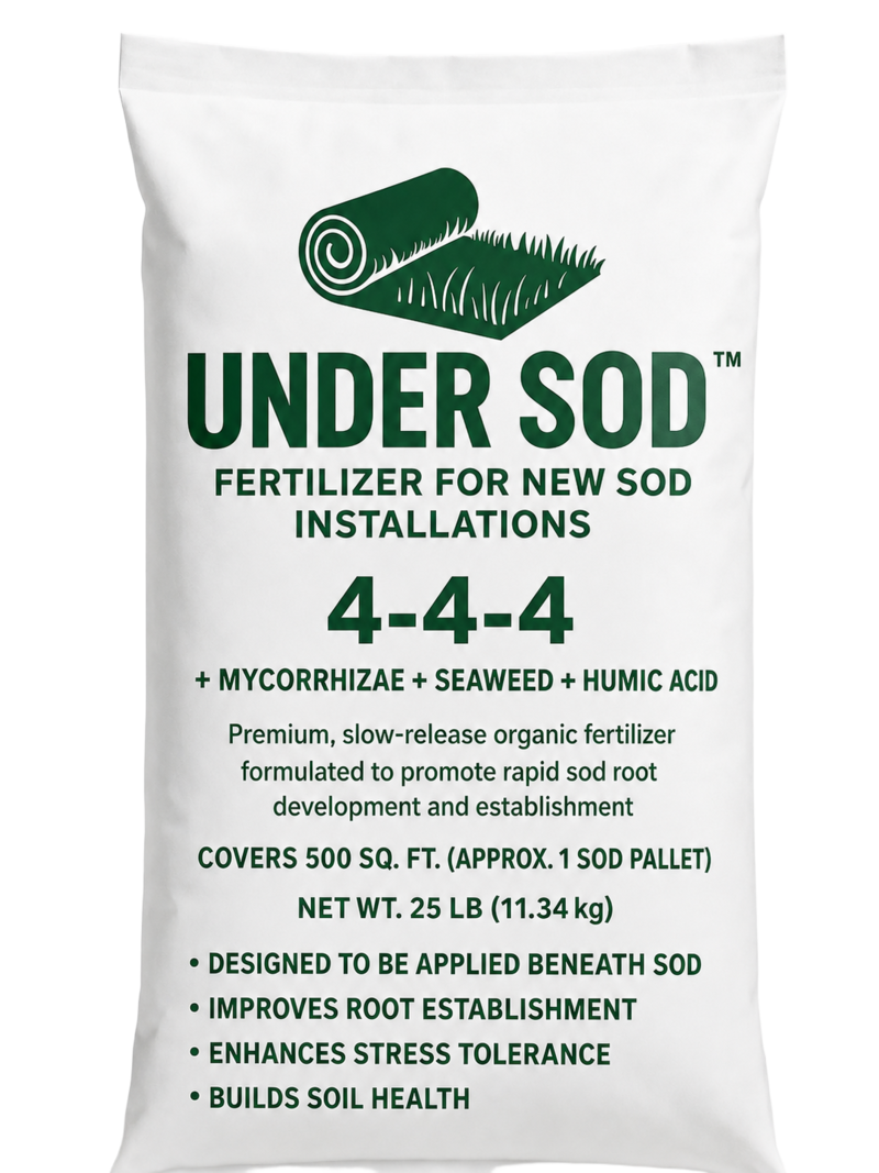 UNDER SOD™ 4-4-4 biological starter fertilizer 25 lb bag